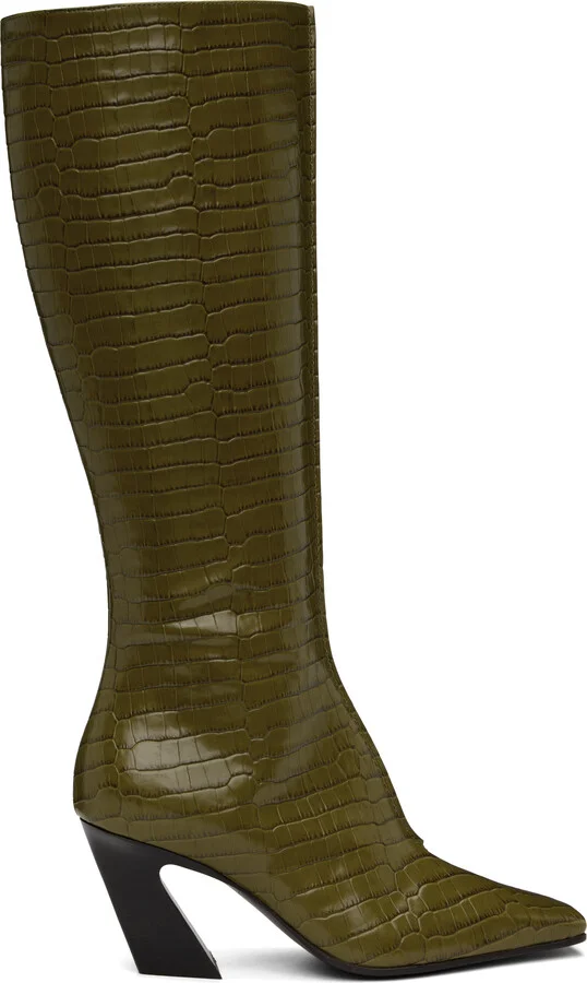 Bottega Veneta Green Lewis Tall Boots