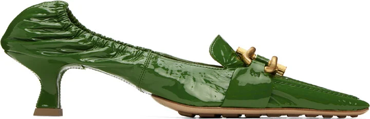 Bottega Veneta Green Madame Pumps