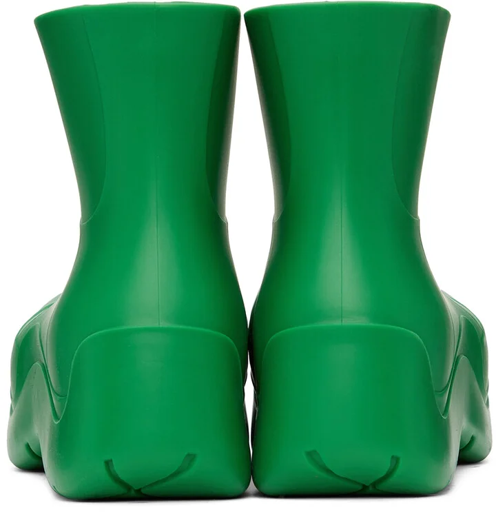 Bottega Veneta Green Matte Puddle Chelsea Boots - Image 4