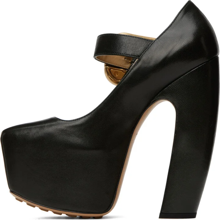 Bottega Veneta Green Mostra Heels - Image 3