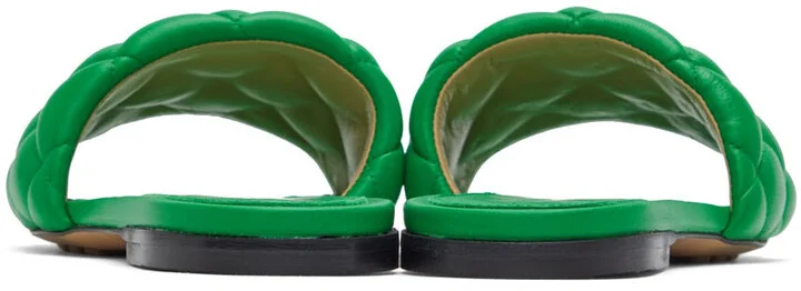 Bottega Veneta Green Padded Flat Sandals - Image 2