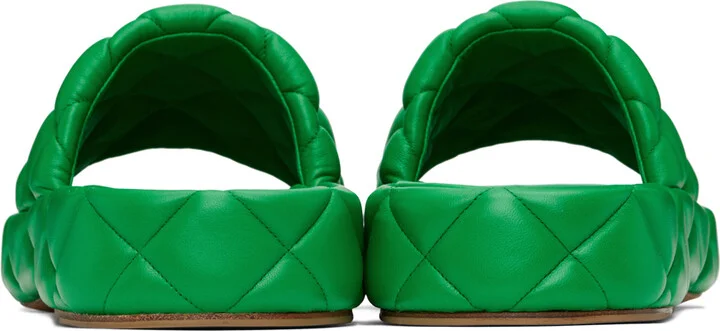 Bottega Veneta Green Padded Sandals - Image 2