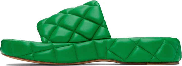 Bottega Veneta Green Padded Sandals - Image 3