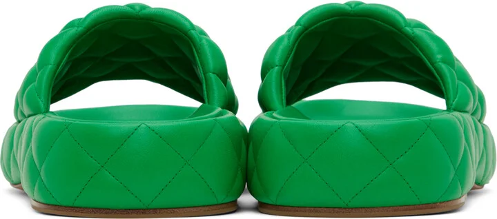 Bottega Veneta Green Padded Sandals - Image 2