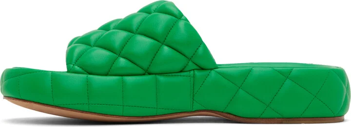 Bottega Veneta Green Padded Sandals - Image 3