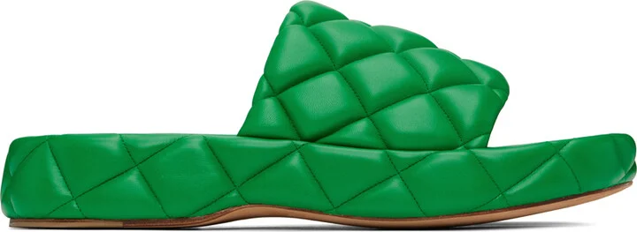 Bottega Veneta Green Padded Sandals