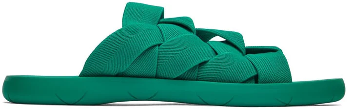 Bottega Veneta Green Plat Sandals