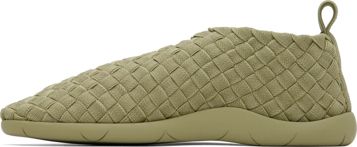 Bottega Veneta Green Plat Sneakers - Image 3