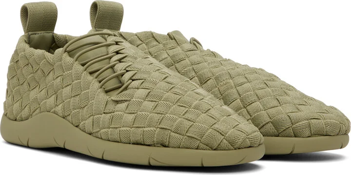 Bottega Veneta Green Plat Sneakers - Image 4