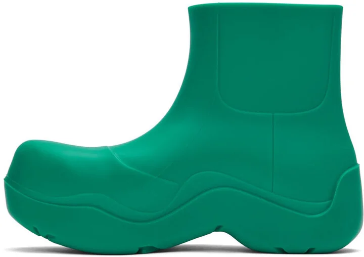 Bottega Veneta Green Puddle Boots - Image 3