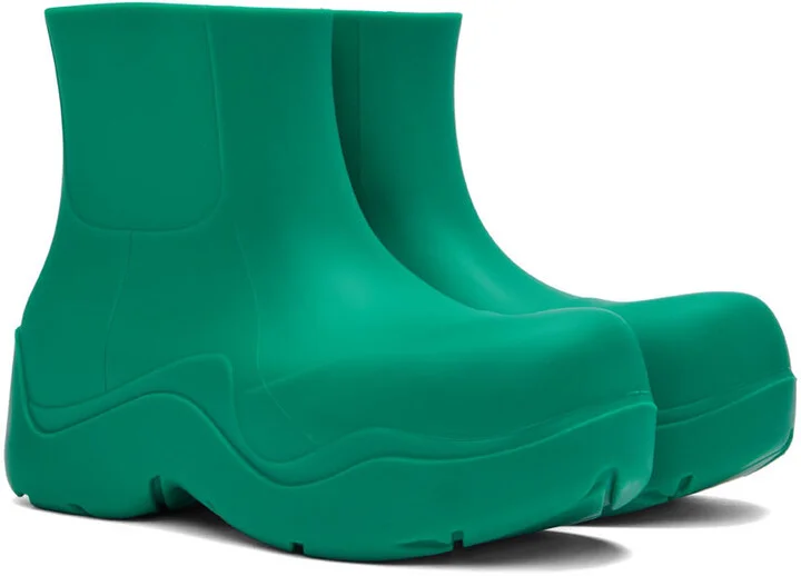 Bottega Veneta Green Puddle Boots - Image 4