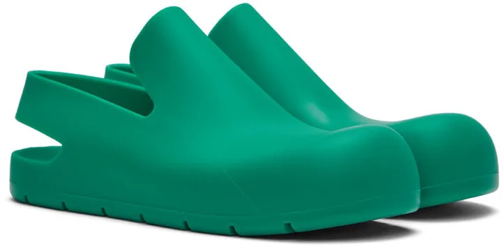 Bottega Veneta Green Puddle Loafers - Image 4