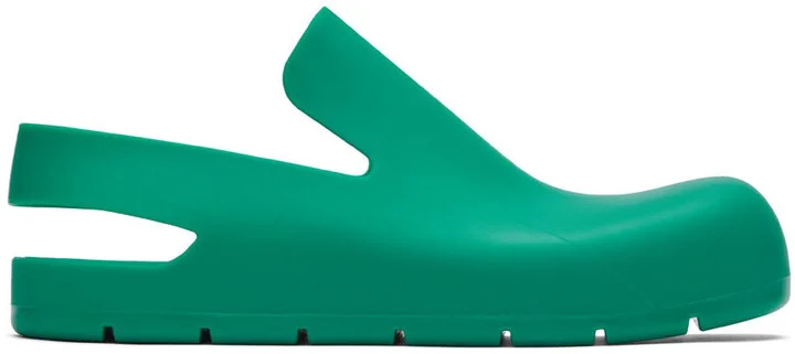 Bottega Veneta Green Puddle Loafers