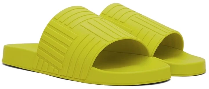 Bottega Veneta Green Slider Sandals - Image 4