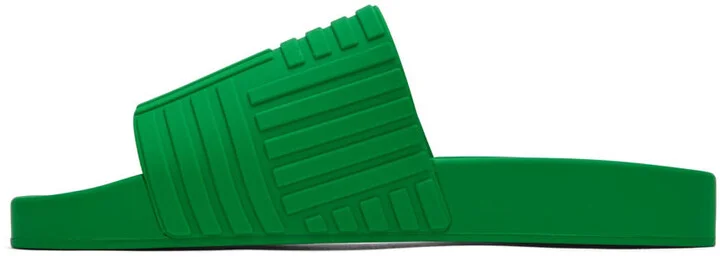 Bottega Veneta Green Slider Sandals - Image 3
