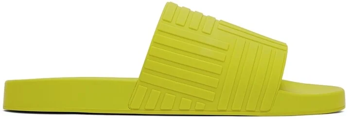 Bottega Veneta Green Slider Sandals