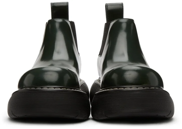 Bottega Veneta Green Swell Chelsea Boots - Image 2
