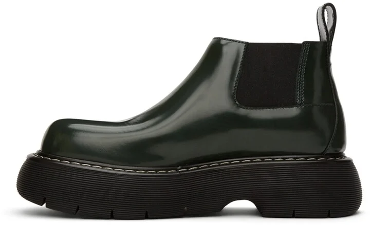 Bottega Veneta Green Swell Chelsea Boots - Image 3