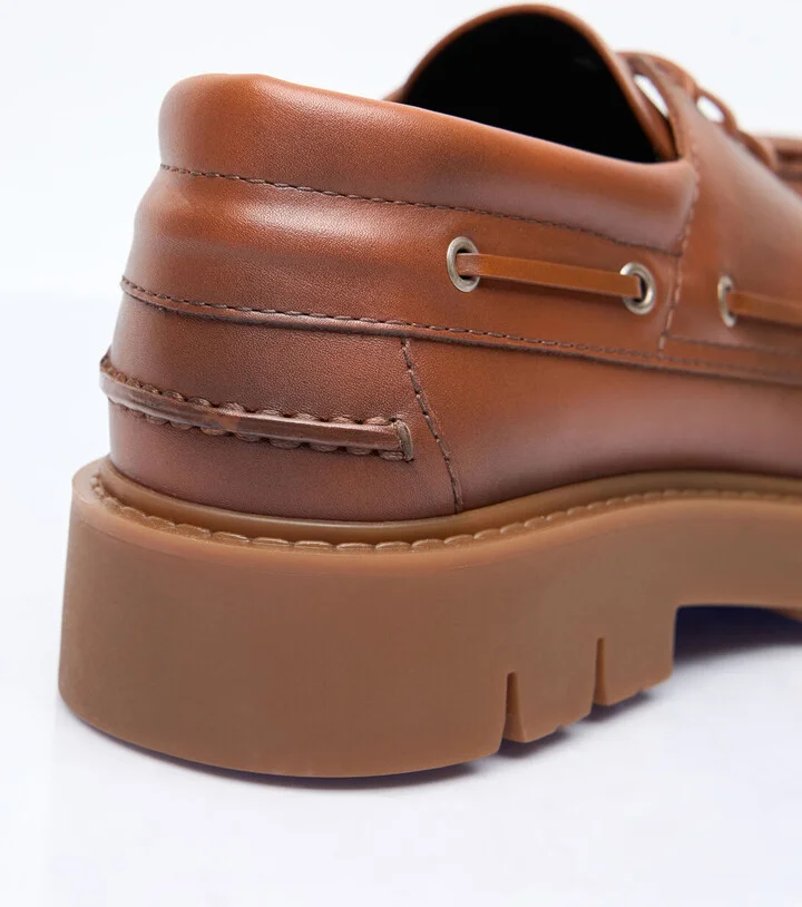 Bottega Veneta Haddock Boat Lace-up Shoes - Man Lace Ups Brown Eu - 40 - Image 5