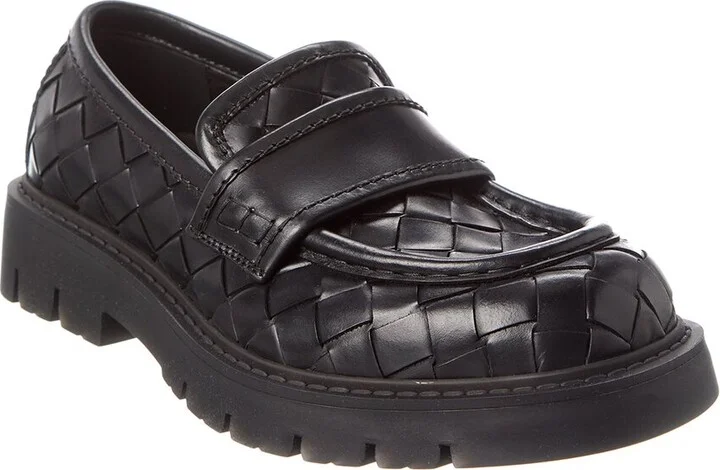 Bottega Veneta Haddock Intrecciato Leather Loafer