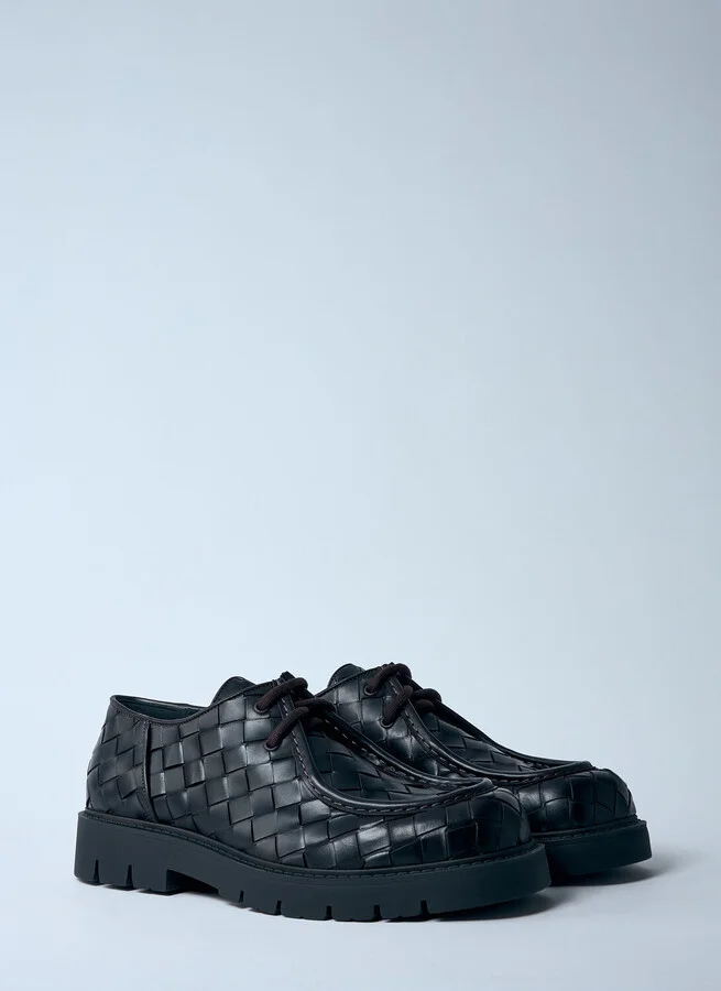 Bottega Veneta Haddock Lace-up Shoes - Man Lace Ups Black Eu - 43 - Image 2