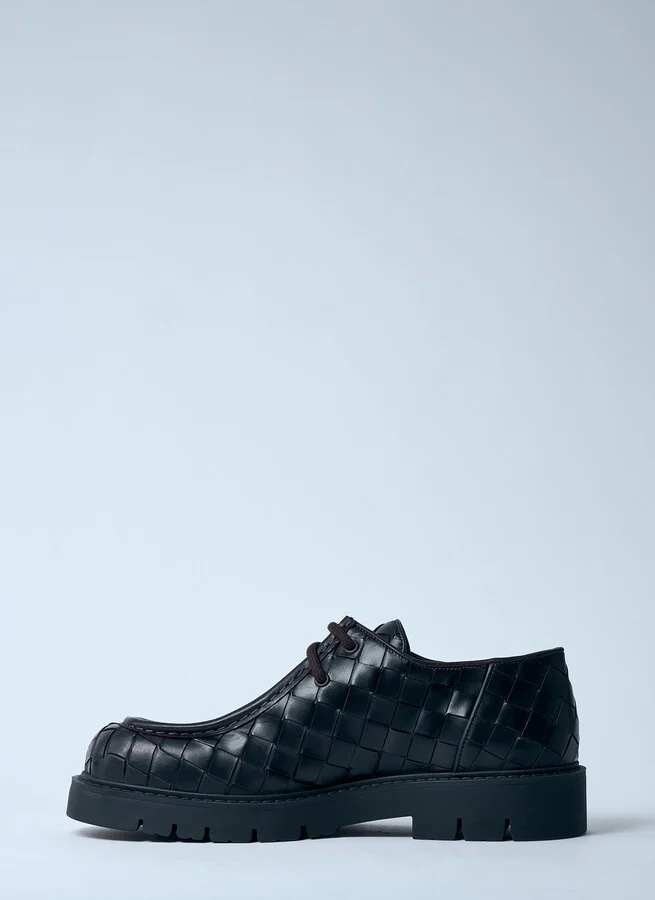 Bottega Veneta Haddock Lace-up Shoes - Man Lace Ups Black Eu - 43 - Image 4
