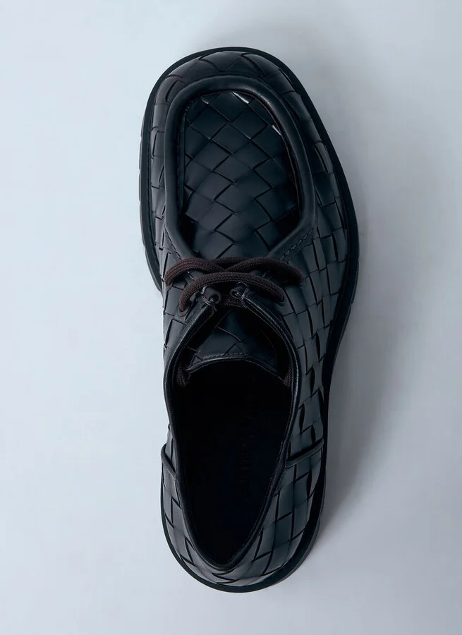 Bottega Veneta Haddock Lace-up Shoes - Man Lace Ups Black Eu - 43 - Image 5