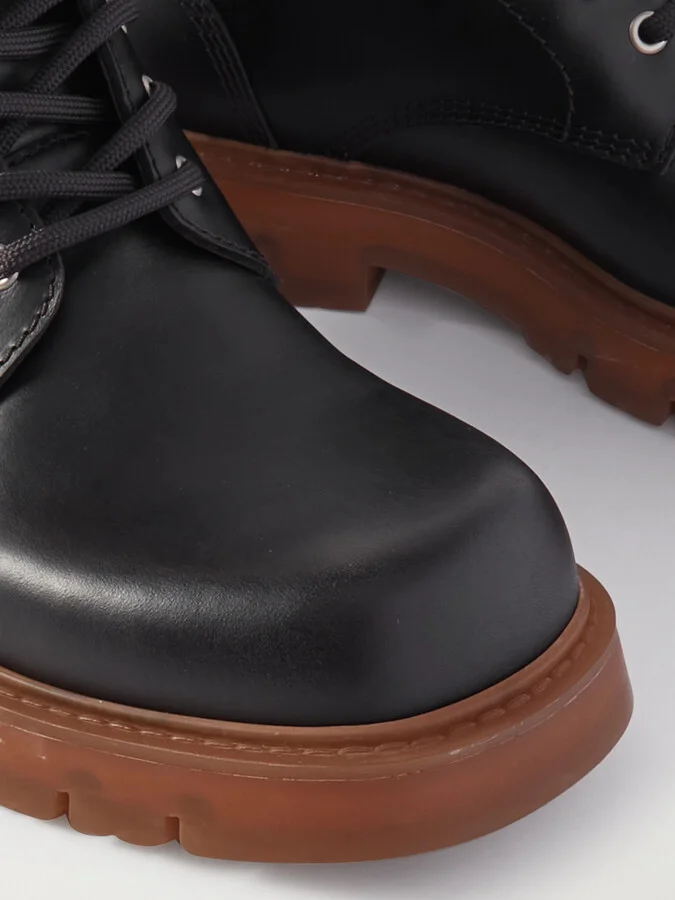 Bottega Veneta - Haddock Leather Ankle Boots - Brown - Image 4