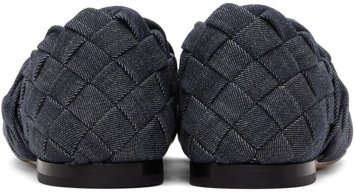Bottega Veneta Indigo Mattelassé Denim Loafers - Image 2