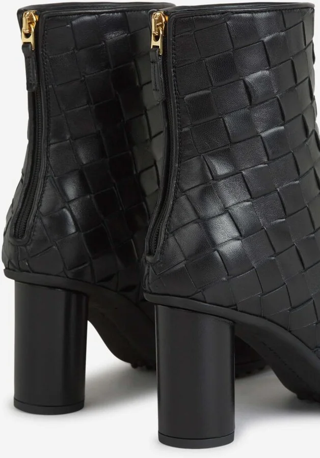 Bottega Veneta Intrecciato Leather Boots - Image 5
