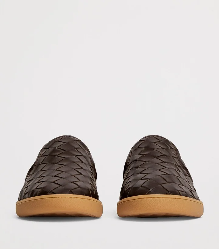 Bottega Veneta Intrecciato Leather Sawyer Sneakers - Image 3