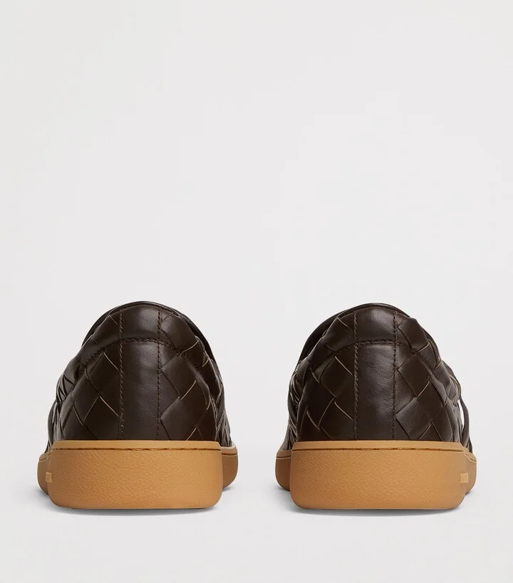 Bottega Veneta Intrecciato Leather Sawyer Sneakers - Image 4