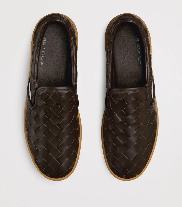 Bottega Veneta Intrecciato Leather Sawyer Sneakers - Image 5
