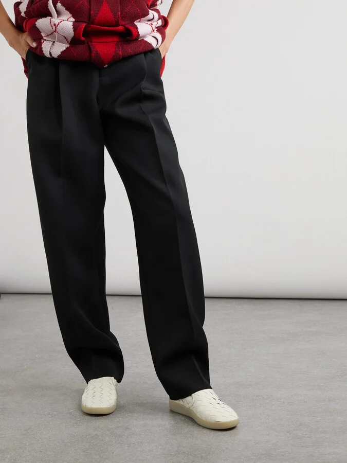 Bottega Veneta - Intrecciato Leather Sneakers - White - Image 2