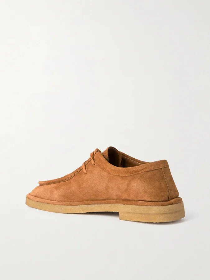 Bottega Veneta - Intrecciato Leather-trimmed Suede Loafers - Brown - Image 3