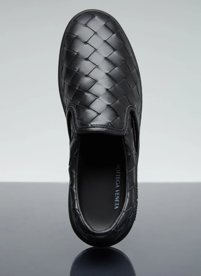 Bottega Veneta Intrecciato Slip-on Shoes - Woman Slip Ons Black Eu - 39 - Image 7
