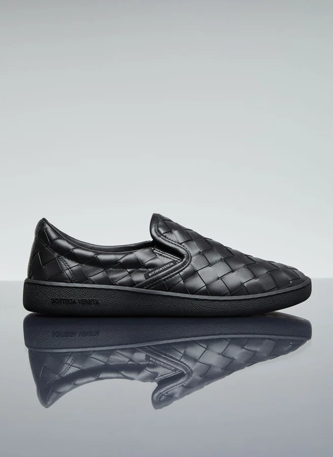 Bottega Veneta Intrecciato Slip-on Shoes - Woman Slip Ons Black Eu - 39
