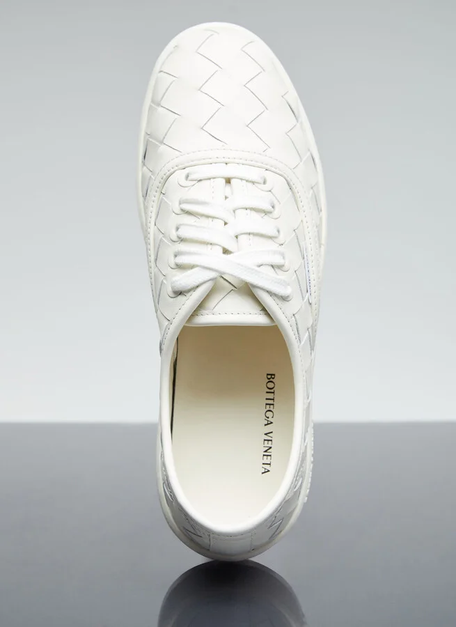 Bottega Veneta Intrecciato Sneakers - Woman Sneakers White Eu - 37 - Image 7