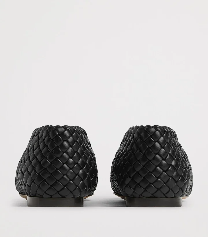 Bottega Veneta Intreccio Leather Sofia Ballet Flats - Image 3