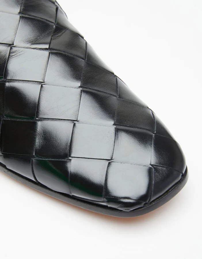Bottega Veneta Intreccio Loafers - Man Loafers Black Eu - 40 - Image 2