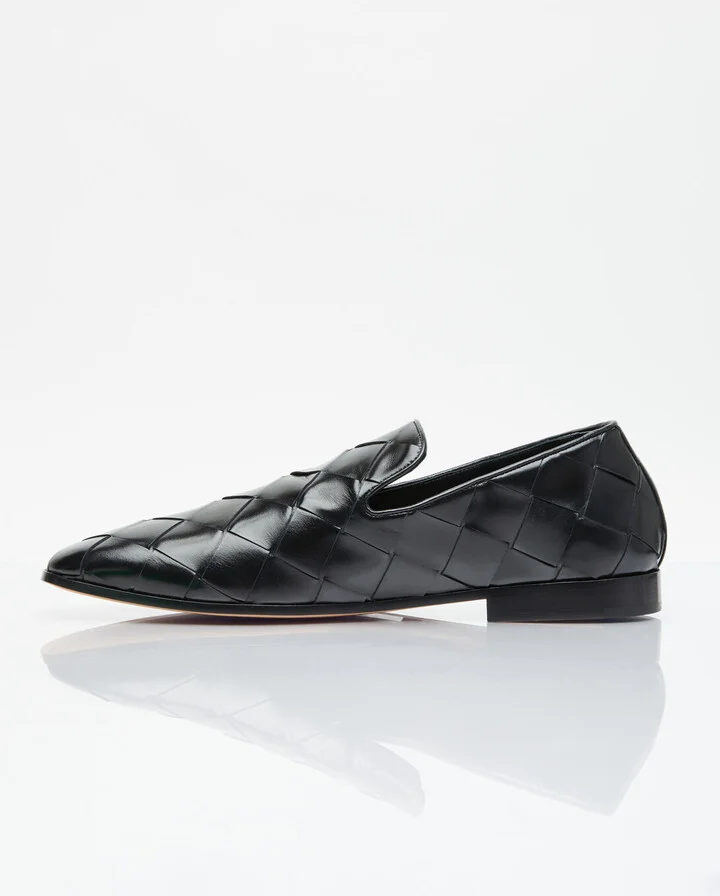 Bottega Veneta Intreccio Loafers - Man Loafers Black Eu - 40 - Image 4
