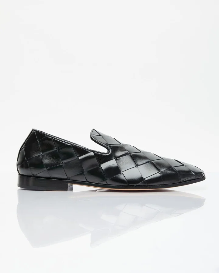 Bottega Veneta Intreccio Loafers - Man Loafers Black Eu - 40