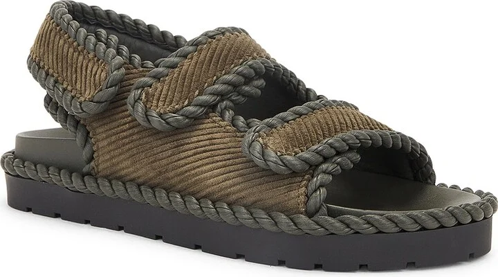 Bottega Veneta Jack Flat Sandal in Olive - Image 2