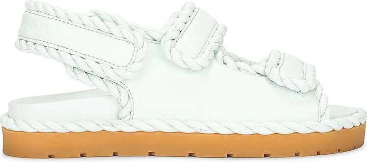 Bottega Veneta Jack Flat Sandal in White
