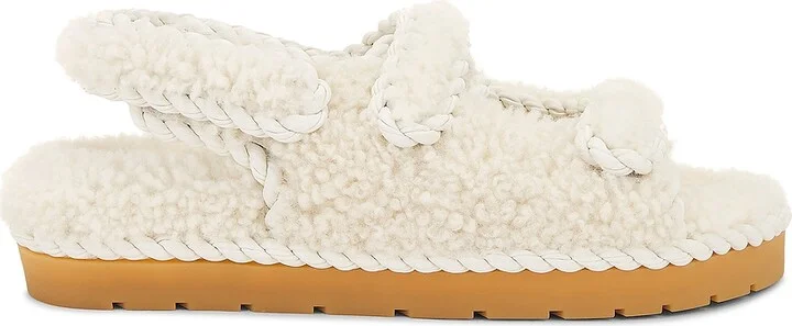 Bottega Veneta Jack Flat Sandal in Yellow
