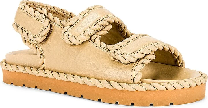 Bottega Veneta Jack Slingback Flat Sandal in Cream - Image 2