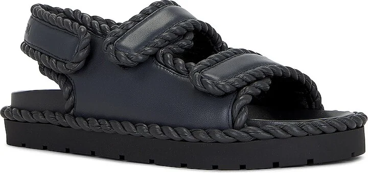 Bottega Veneta Jack Slingback Flat Sandal in Grey - Image 2