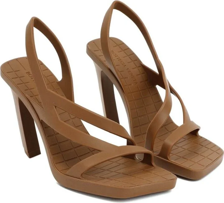 Bottega Veneta Jimbo Rubber Slingback Sandals - Image 2