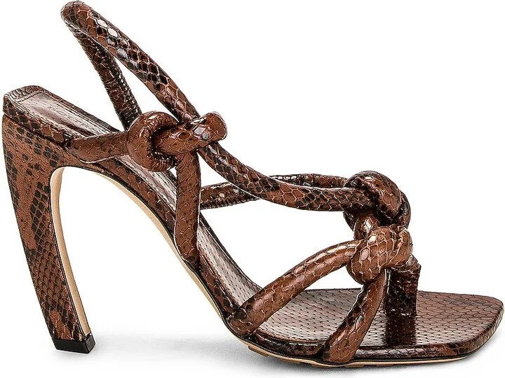 Bottega Veneta Jimbo Slingback Sandal in Brown