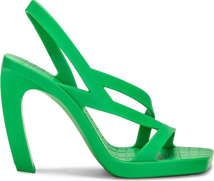 Bottega Veneta Jimbo Slingback Sandal in Green